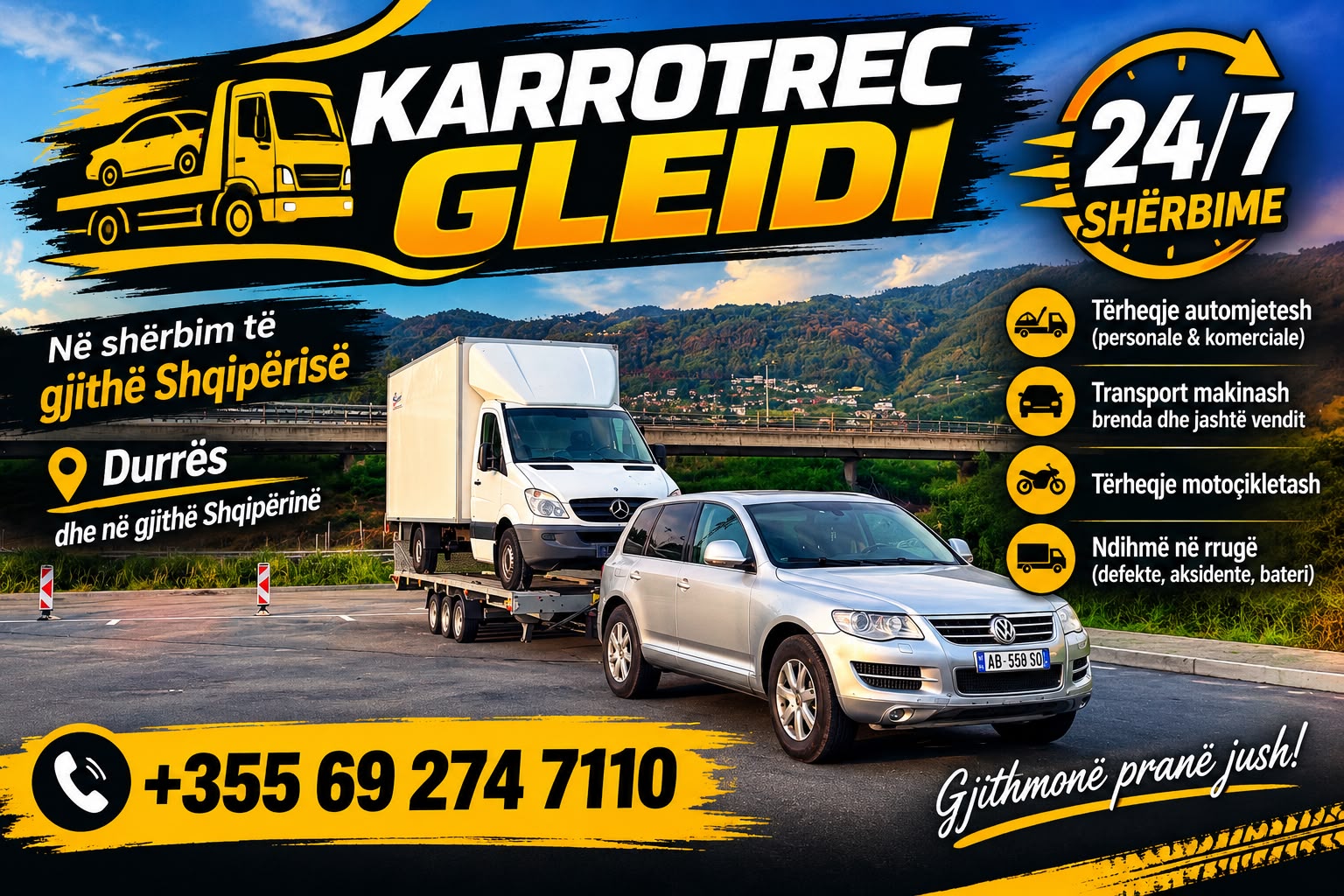 Puna e Gleidi në rrugë